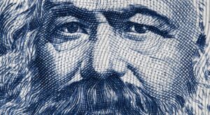 Karl Marx auf der 100-Mark-Banknote der DDR.