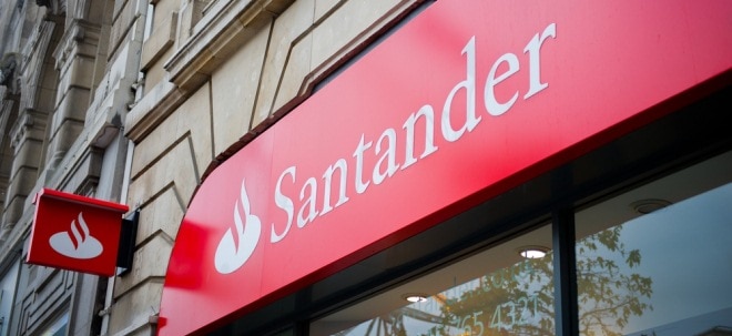 Gewinn zuletzt nahezu stabil: Santander-Aktie im Plus: Santander will Profitabilität 2023 steigern