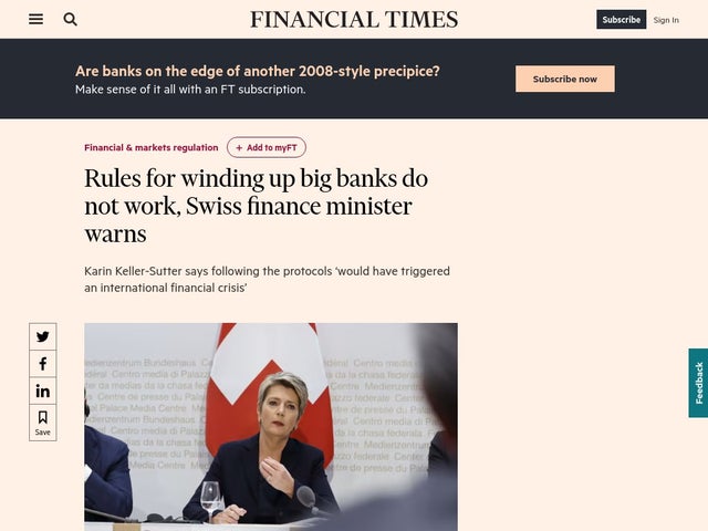 Rules for winding up big banks do not work