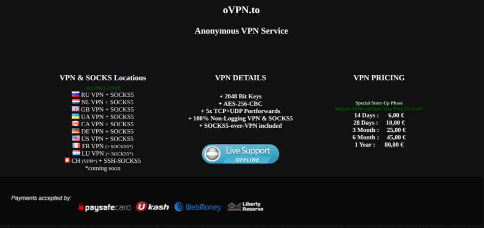 ovpn.to offline: Betreiber haben die Stecker gezogen