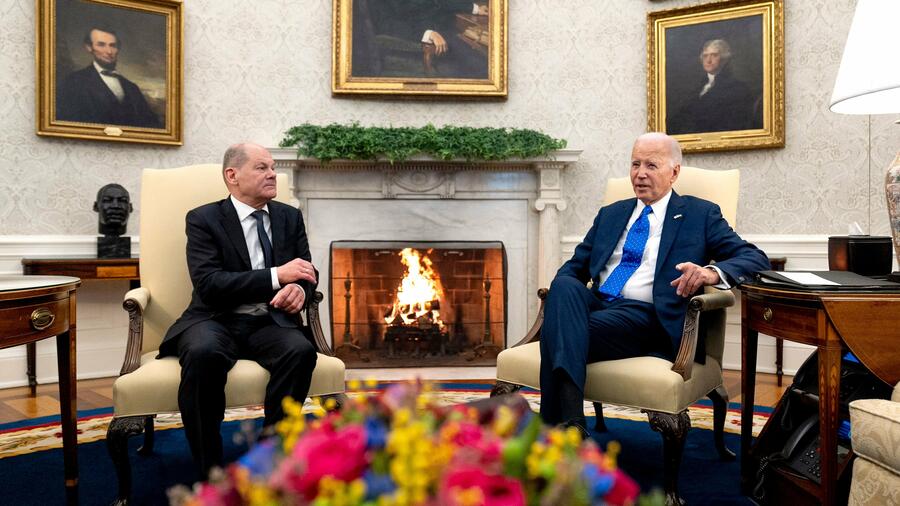 USA-Besuch: Biden pocht bei Scholz-Treffen auf Zustimmung von US-Kongress zu Ukraine-Hilfen