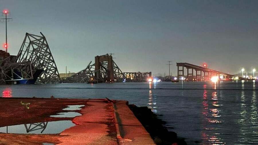 Francis Scott Key Bridge: Spektakuläre Schiffskollision: Autobahnbrücke in Baltimore eingestürzt